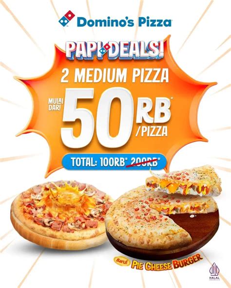 menu dan harga pizza domino untuk anggota FUT community, dapatkan token diskon setelah topup sukses diskon kuota dan film Indonesia tersedia bersama image 1
